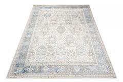 Chemex Carpet Valley Two Level Vintage D890B Bela Bež Kremna Modra Siva 120x170 cm