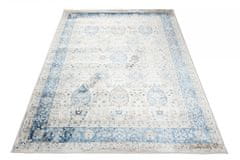 Chemex Carpet Valley Two Level Vintage D713B Bela Bež Kremna Modra Siva 120x170 cm