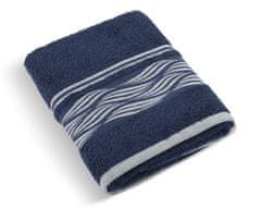 Kolekcija brisač in kopalnih brisač iz frotirja Vlna - Kopalna brisača - 70x140 cm - modra