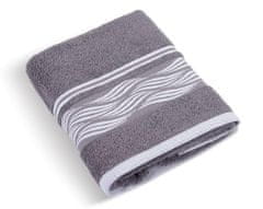 Kolekcija brisač in kopalnih brisač iz frotirja Vlna - Kopalna brisača - 70x140 cm - siva
