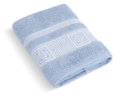 Frotirna brisača in kopalna brisača Greek Collection - Brisača - 50x100 cm - svetlo modra