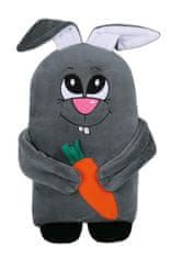 Oblikovana blazina zajček siva - 45x30 cm - Bunny