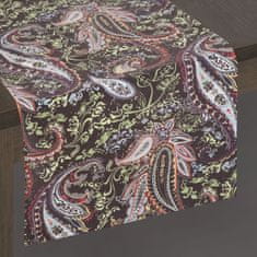 Eurofirany Izvirni žametni namizni prt z dekoracijo 35 cm x 180 cm