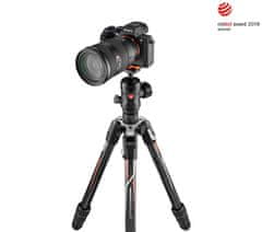 Manfrotto Befree GT karbonsko foto stojalo, zasnovano za fotoaparate α podjetja Sony - (MKBFRTC4GTA-BH) + DARILO nosilec za telefon (MTWISTGRIPK)