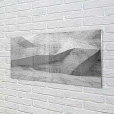 tulup.si Slika na steklu Stone abstrakcija beton 125x50 cm 2 obešalnika