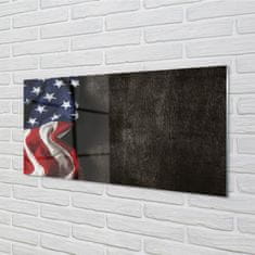 tulup.si Steklena slika Združene države amerike zastavo 100x50 cm 2 obešalnika