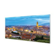 tulup.si Steklena slika Italija sunset panorama 120x60 cm 4 obešalnika