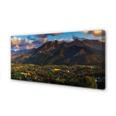 tulup.si Slika na platnu Mountain sunset 125x50 cm