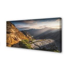 tulup.si Slika na platnu Mountain sunrise 125x50 cm