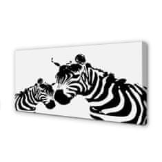 tulup.si Slika na platnu Poslikano zebra 125x50 cm