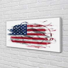 tulup.si Slika na platnu Združene države amerike zastavo 100x50 cm