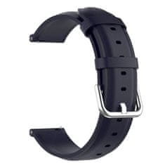 BStrap Leather Lux pašček za Garmin Venu 2, navy blue