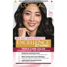 Loreal Paris barva za lase Excellence, 1oo Natural Darkest Black