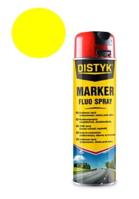 DISTYK Marker fluo sprej RUMENI