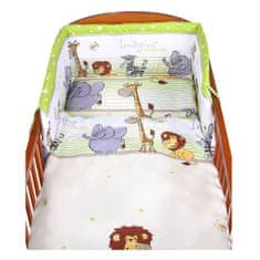 NEW BABY 2-delno posteljno perilo, safari živali, 90/120 cm