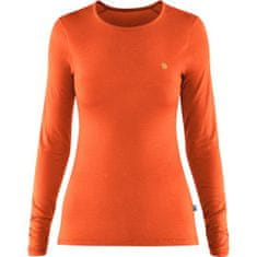 Fjällräven Bergtagen Thinwool LS W, oranžna, l