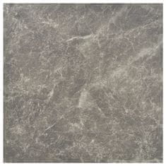 Vidaxl Samolepilne talne plošče 20 kosov PVC 1,86 m2 črn marmor