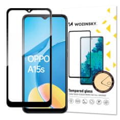 WOZINSKY WOZINSKY SUPER DURABLE FULL GLUE FULL SCREEN TEMPERED GLASS WITH FRAME CASE PRIMERNO ZA OPPO A15S / A15 BLACK