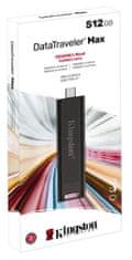 Kingston DataTraveler Max USB-C disk, 512 GB, 3.2 Gen2 (DTMAX/512GB) - odprta embalaža