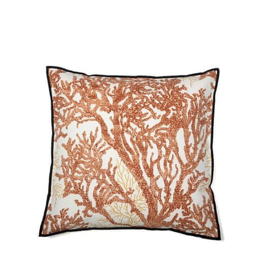 CASAMANCE Okrasna blazina AIGUE MARINE 45 x 45 cm ORANGE BRULEE