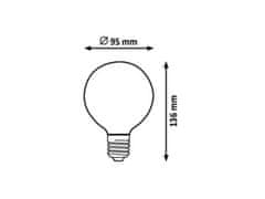 Rabalux LED žarnica LED žarnica, G95, E27, 7W, topla bela LED E27 7W