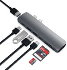 Satechi Pro hub, USB-C, 7 vhodov, Space Grey