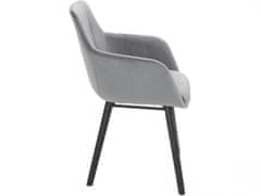 Danish Style Jedilni stol Mitel (SET 2), siva