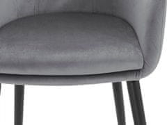 Danish Style Jedilni stol Mitel (SET 2), siva