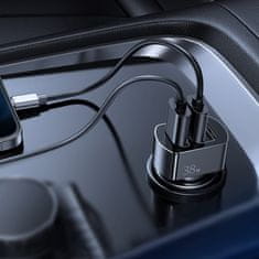 Joyroom Fast Car Charger avto polnilec 3x USB QC 4.5A 38W, črna