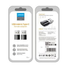 Joyroom adapter USB-C - USB F/M, črna