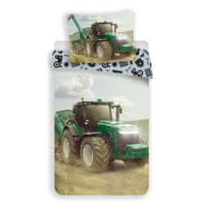 Zaparevrov JERRY FABRICS Vključeno platno Traktor, zeleno, 140/200, 70/90 cm