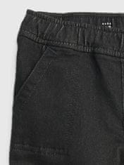 Gap Otroške džiny black denim joggers 3YRS