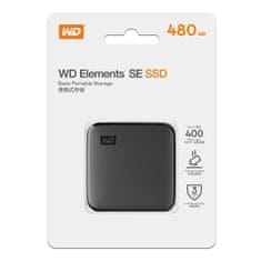 WD Elements SE SSD disk, 480 GB, USB 3.0