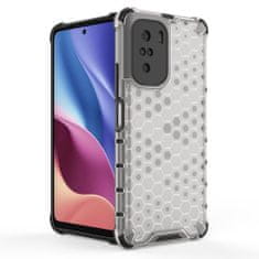 slomart ohišje v obliki satovja oklepni pokrov z okvirjem iz gela xiaomi redmi k40 pro+ / k40 pro / k40 / poco f3 transparenten