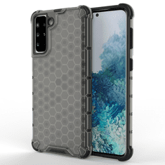 slomart honeycomb case armor cover with tpu bumper za samsung galaxy s21+ 5g (s21 plus 5g) črn