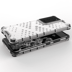 slomart honeycomb case armor cover with tpu bumper za samsung galaxy s21 ultra 5g črn