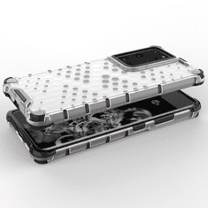 slomart honeycomb case armor cover with tpu bumper za samsung galaxy s21 ultra 5g moder