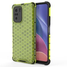 slomart ohišje v obliki satovja oklepni pokrov z okvirjem iz gela xiaomi redmi k40 pro+ / k40 pro / k40 / poco f3 green