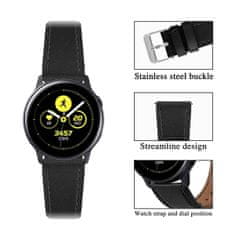 BStrap Leather Italy pašček za Xiaomi Amazfit Bip, black