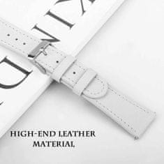 BStrap Leather Italy pašček za Garmin Vivoactive 3, white