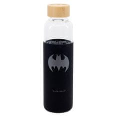 Stor Steklena steklenica s silikonsko površino BATMAN 585ml, 85513