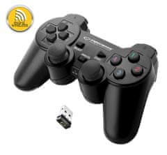 Esperanza Gladiator brezžični igralni plošček PC/PS3 USB, Črna