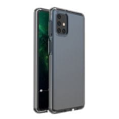 slomart spring case prozoren tpu gel zaščitni ovitek s pisanim okvirjem za samsung galaxy m51 črn