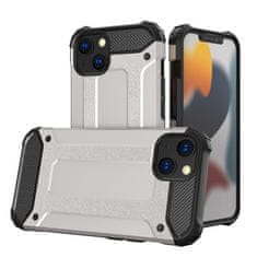 slomart robusten ovitek hybrid armor case za iphone 13 srebrne barve