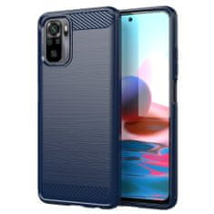 slomart karbonsko ohišje prilagodljiv pokrov xiaomi redmi note 10 / redmi note 10s blue