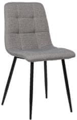 BHM Germany Jedilni stol Tilde, tekstil, siva