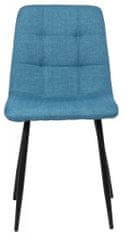 BHM Germany Jedilni stol Tilde, tekstil, modra barva
