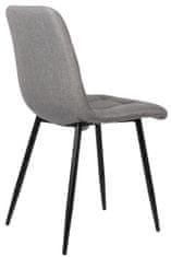 BHM Germany Jedilni stol Tilde, tekstil, siva