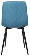 BHM Germany Jedilni stol Tilde, tekstil, modra barva