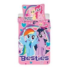 Jerry Fabrics Bombažno posteljno perilo My Little Pony Besties 140 x 200 cm